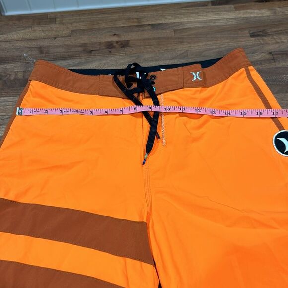 Hurley Phantom Men’s Boardshort Bright Orange and Brown Boardshorts! - Picture 6 of 9